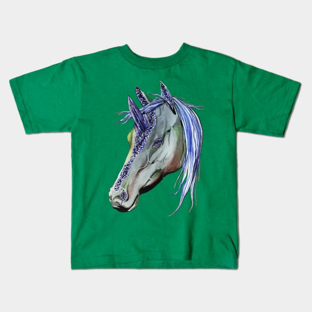 Geode Unicorn Kids T-Shirt by RaLiz